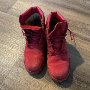 Red Timberland Boots